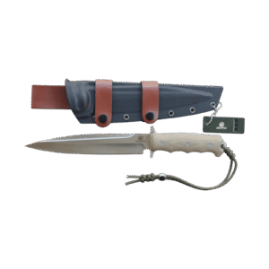 Pig sticker knife 20cm blade full tang 440C steel micarta scales