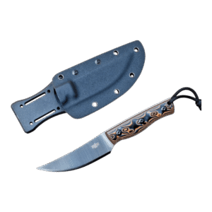 Ember Serries Trailing Point Full Tang Knife Premium 9CrMoV Steel Damascus G10 C