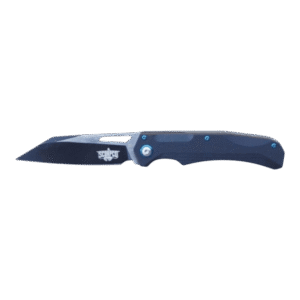 Folding Knife D2 Steel Wharncliffe Blade Pocket Knife Ball Bearing Blue Bolts KC