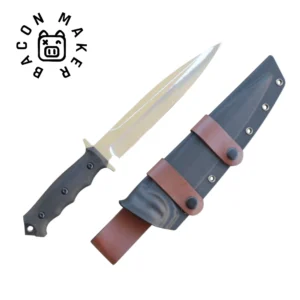 Pig Sticker Knife 20cm 8" Blade 6mm Hunting Handle FRN Sheath Bacon Maker