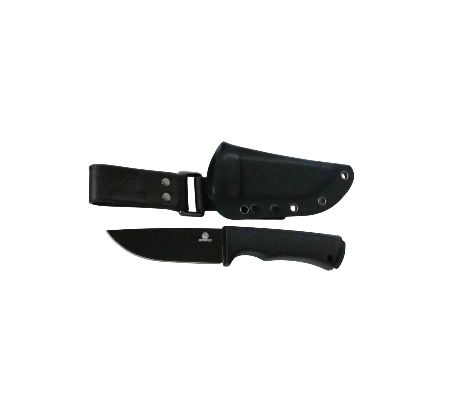 SCORPCO Bush Craft Knife Survival Hunting Camping Razor Sharp Edge 440C Steel Black - Image 2