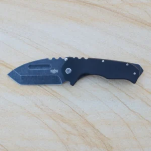 HUGE Folding Knife Steel Pocket Bearings Steel D2 Steel G10 SCORPCO Tanto BLACK